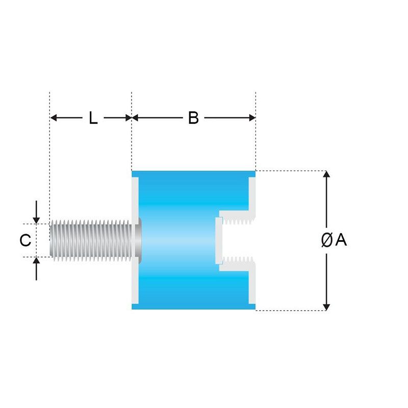 B-tip Titreşim Takozu B-149