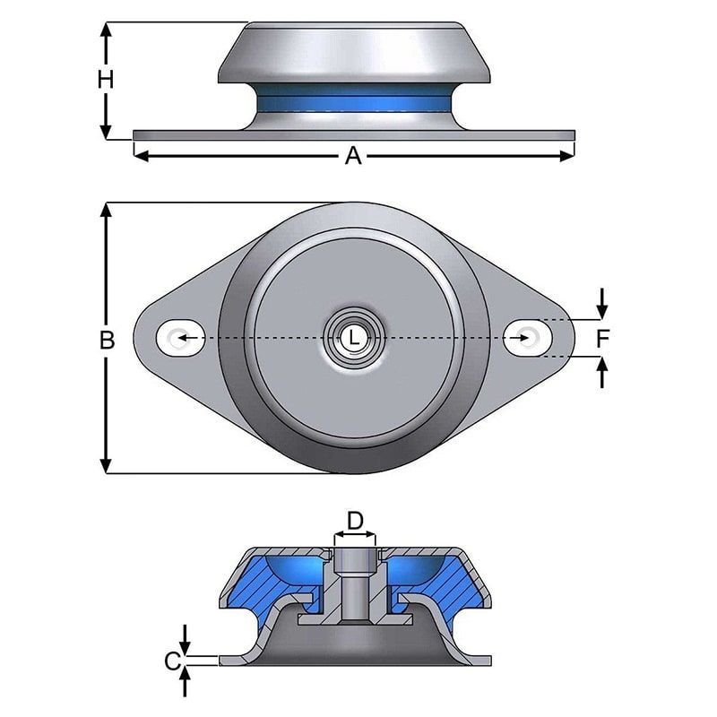 Çanak Titreşim Takozları CT-006