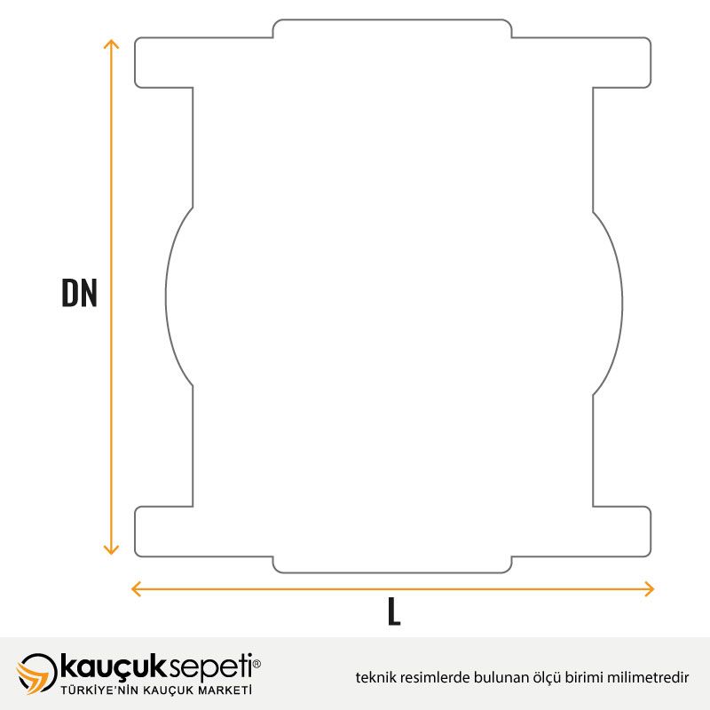 Kompansatör Lastiği Flanşlı Çelik Epdm KF-007